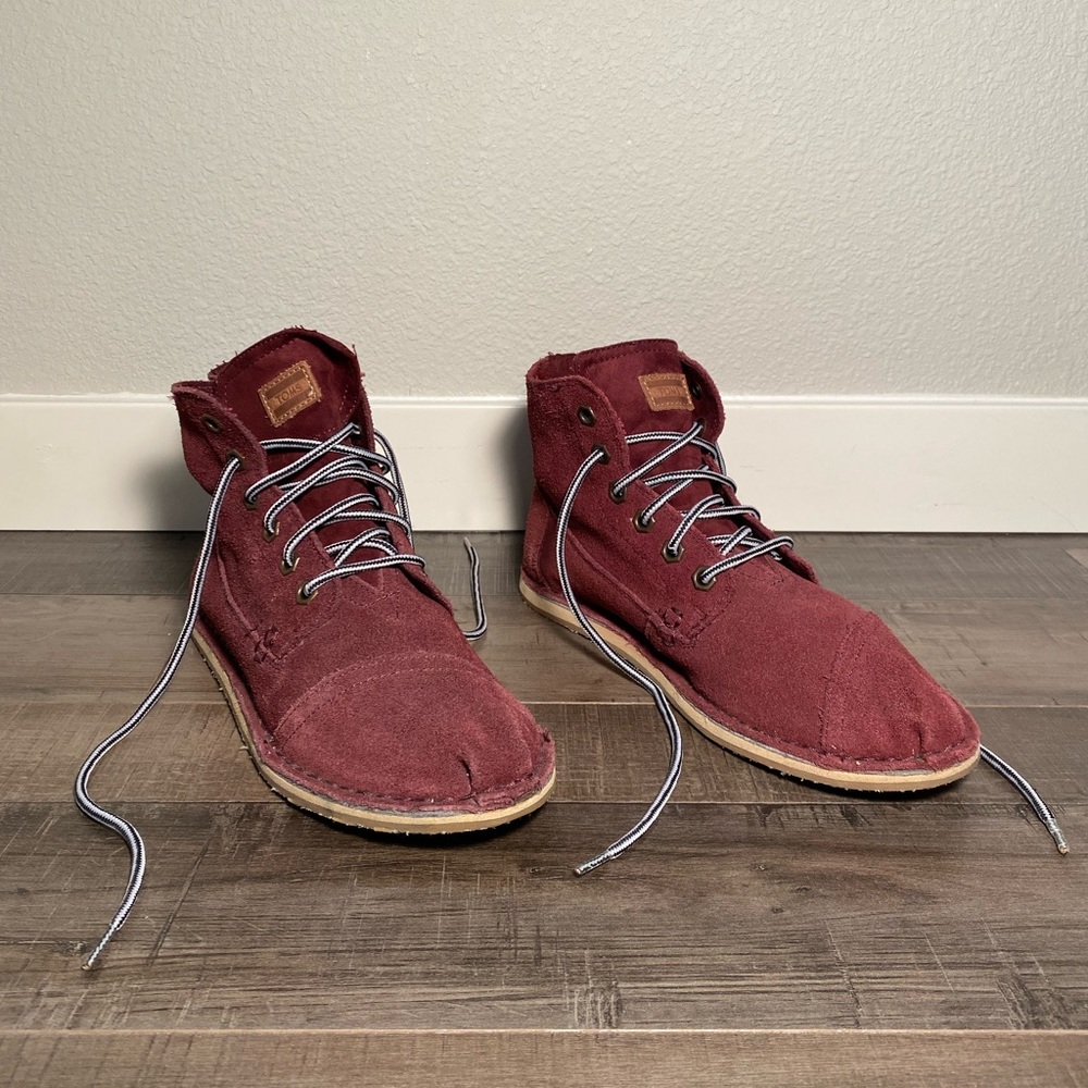 Toms Women’s Chukka Tomboy Boots - Suede Burgundy